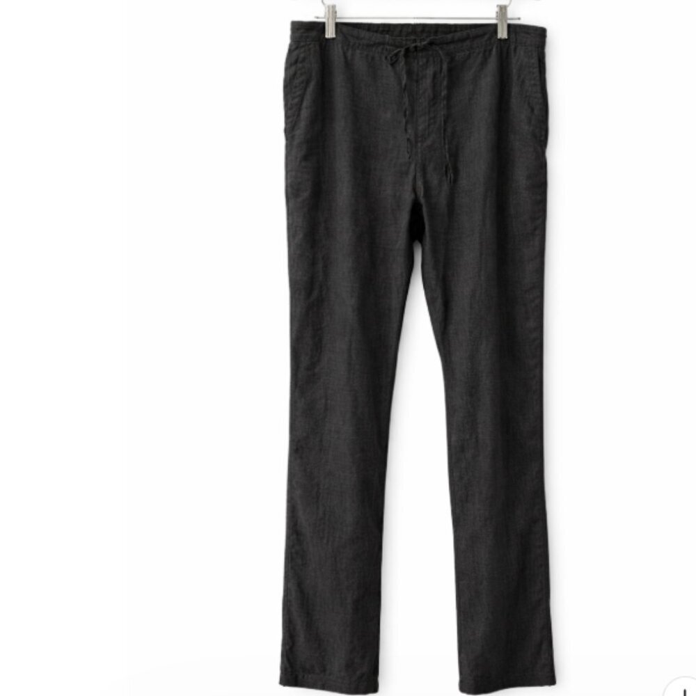 Prana Straight Leg Charcoal Gray Pants Size Large